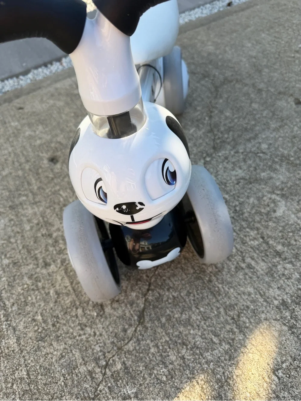 Toddler Kids Dalmatian Dog Ride-On Balance Bike Trike Tricycle- Black & White